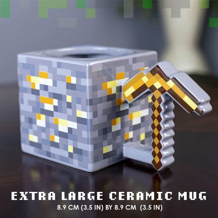 Paladone Minecraft Gold Pickaxe Mug Κούπα Κεραμική Χρυσή (PP8776MCF) - Image 3