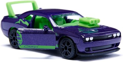Siku Αυτοκινητάκι Dodge Challenger SRT Hellcat Custom Toy Car, Metal/Plastic, Plum Blue, Opening Doors για 3+ Ετών (1572) - Image 6