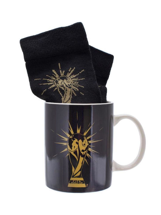 Paladone FIFA (Black and Gold) Mug and Socks Set (PP10281FI)