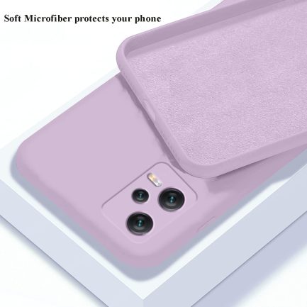 Xiaomi Redmi Note 12 Pro  5G / Poco X5 Pro - Rubber Soft Touch Silicone Cover with Microfiber – Purple (oem) - Image 2