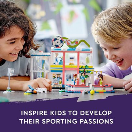 LEGO 41744 Friends Sports Centre Building Toy with Football, Basketball and Tennis Games To Play plus Climbing Wall and 4 Mini-Dolls - Image 2