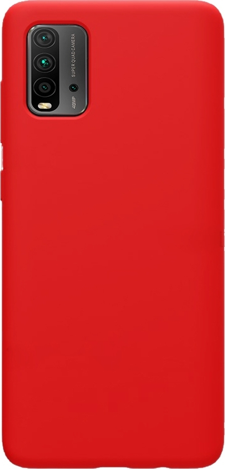 Xiaomi Redmi 9T / Xiaomi Poco M3 Θήκη Σιλικόνης Κόκκινη Vennus Real Smooth Silicone Case Red