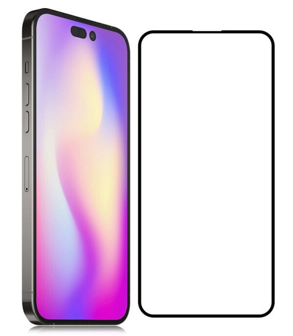 Full Glue Full Face Tempered Glass Μαύρο (iPhone 14 Pro)