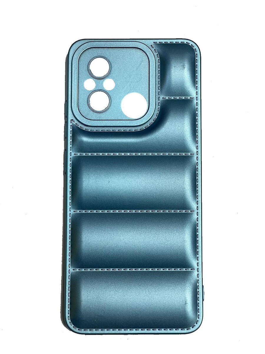 OEM Θήκη Πλάτης Σιλικόνης Puffer Jacket για Xiaomi Redmi 12C Χρώμα: Μπλέ