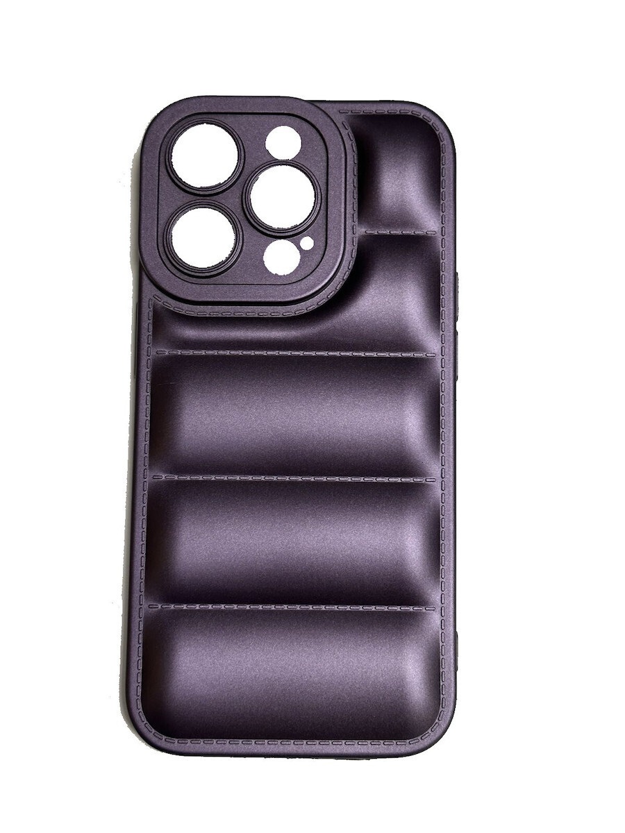 Θήκη Πλάτης Σιλικόνης Puffer Jacket για Iphone 14 Pro Χρώμα: Μώβ (oem)