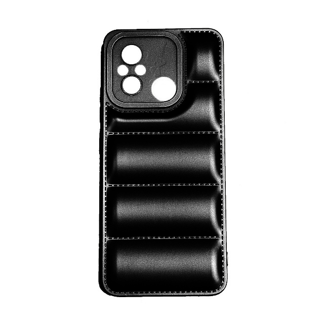 OEM Θήκη Σιλικόνης Soft TPU Puffer Jacket για Xiaomi Redmi 12C - Μαύρο