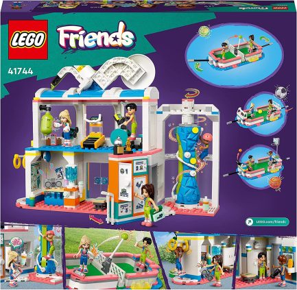 LEGO 41744 Friends Sports Centre Building Toy with Football, Basketball and Tennis Games To Play plus Climbing Wall and 4 Mini-Dolls - Image 8
