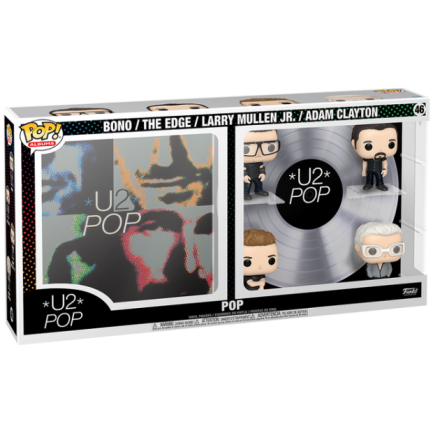 Funko Pop! Albums Deluxe: U2 - Pop, Bono, The Edge, Larry Mullen Jr, Adam Clayton #46 Vinyl Figures (889698673914) - Image 2