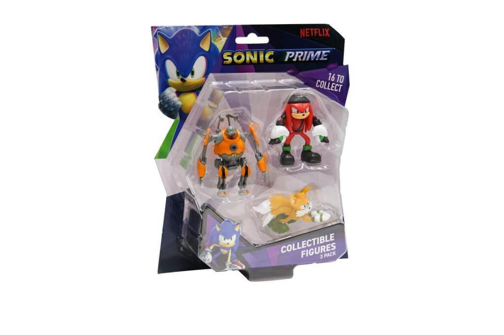 P.M.I. Sonic Prime - 3 Pack (S1) Collectible Figure (6.5cm) (Random) (SON2020)