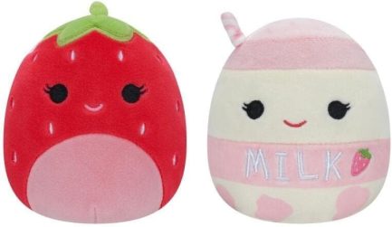 Squishmallows-Flipmallows Scarlet the Strawberry/Amelie the Milkshake 13CM (JWSQ0082-3) - Image 2