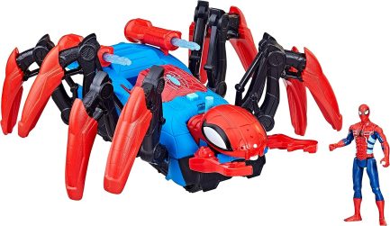 Hasbro : Spider-Man Marvel Crawl 'N Blast Spider, Car Playset Action Figure, 2-in-1 Blast Feature, (F7845) - Image 2