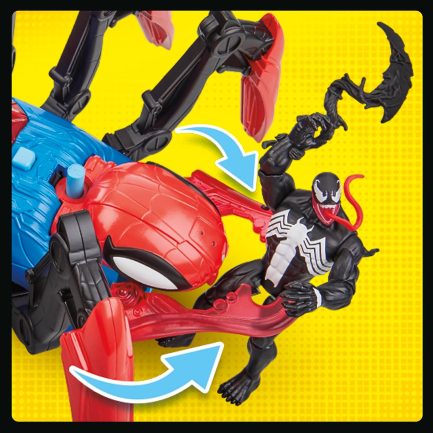 Hasbro : Spider-Man Marvel Crawl 'N Blast Spider, Car Playset Action Figure, 2-in-1 Blast Feature, (F7845) - Image 11