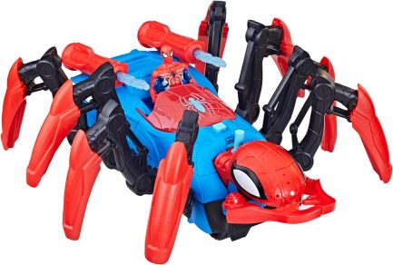 Hasbro : Spider-Man Marvel Crawl 'N Blast Spider, Car Playset Action Figure, 2-in-1 Blast Feature, (F7845) - Image 14