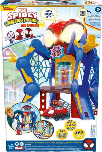 Spidey And His Amazing Friends Web Spinners Webquarters με Ήχους και Φως (F6723) - Image 19