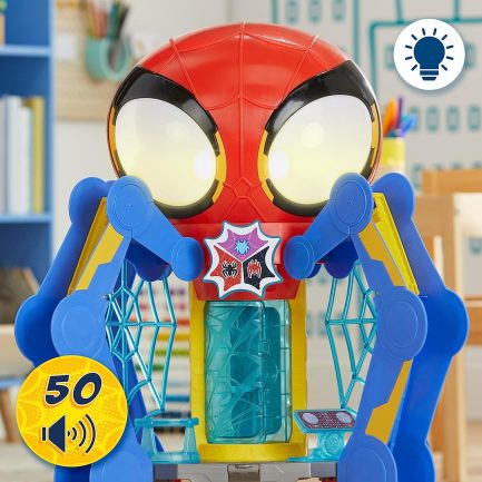Spidey And His Amazing Friends Web Spinners Webquarters με Ήχους και Φως (F6723) - Image 4