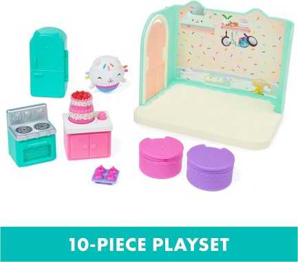 Spin Master Gabby's Dollhouse: Bakey with 'Cakey' Kitchen Deluxe Room Set (20130506) - Image 4