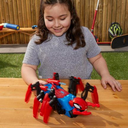 Hasbro : Spider-Man Marvel Crawl 'N Blast Spider, Car Playset Action Figure, 2-in-1 Blast Feature, (F7845) - Image 7