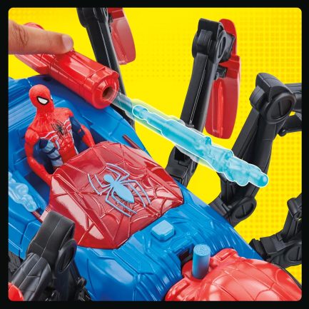 Hasbro : Spider-Man Marvel Crawl 'N Blast Spider, Car Playset Action Figure, 2-in-1 Blast Feature, (F7845) - Image 9