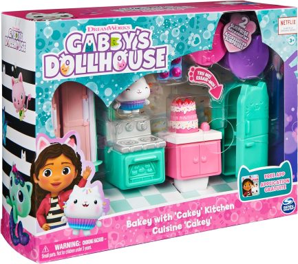 Spin Master Gabby's Dollhouse: Bakey with 'Cakey' Kitchen Deluxe Room Set (20130506) - Image 9