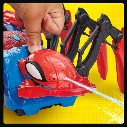 Hasbro : Spider-Man Marvel Crawl 'N Blast Spider, Car Playset Action Figure, 2-in-1 Blast Feature, (F7845) - Image 10