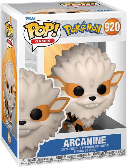 Funko Pop! Games: Pokemon - Arcanine #920 Vinyl Figure (889698690799) - Image 2