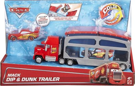 Mattel Σετ Φορτηγό Disney Cars Color Changers Ice Racers, Mack Dip & Dunk Trailer για 4+ Ετών (CKD34) - Image 2