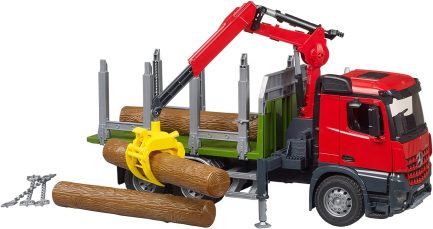 Bruder Φορτηγό Mercedes Arocs μεταφοράς ξύλων με γερανό & 3 κορμούς (BR003669) - Image 2