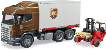 Bruder Σετ Φορτηγό Scania R-Series UPS Logistics Με Κλαρκ για 3+ Ετών (BR003581) - Image 2