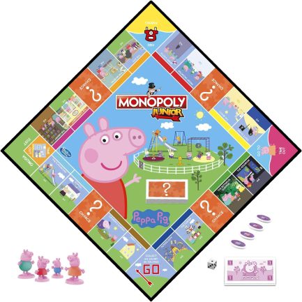 Hasbro Επιτραπέζιο Παιχνίδι Monopoly Junior Peppa Pig για 2-4 Παίκτες 5+ Ετών - Image 2