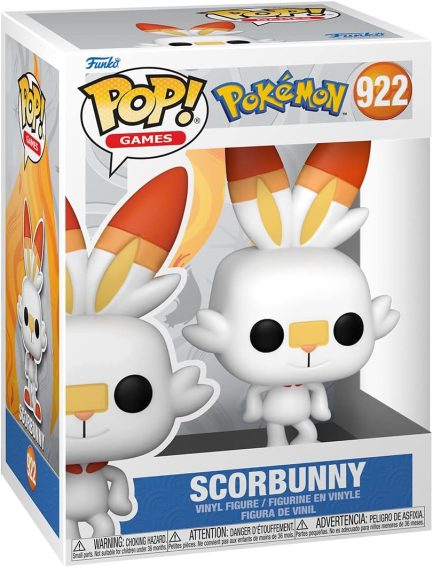 Funko Pop! Games: Pokemon - Scorbunny #922 Vinyl Figure (889698690812) - Image 3