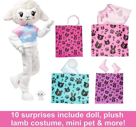 Παιχνιδολαμπάδα Mattel Barbie: Cutie Reveal - Προβατάκι (HKR03) - Image 3