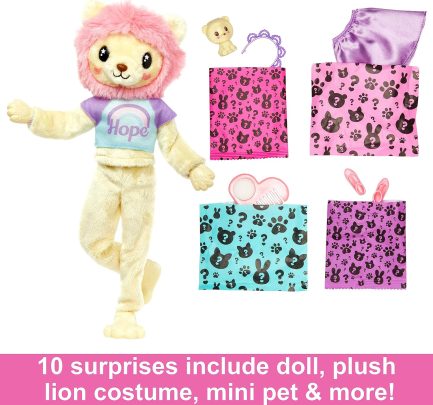 Παιχνιδολαμπάδα Mattel Barbie: Cutie Reveal - Λιονταράκι (HKR06) - Image 3