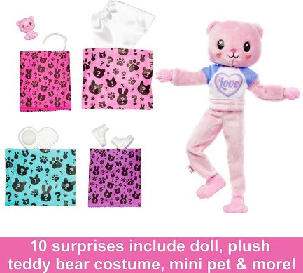 Παιχνιδολαμπάδα Mattel Barbie: Cutie Reveal - Αρκουδάκι (HKR04) - Image 3