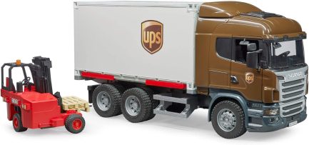 Bruder Σετ Φορτηγό Scania R-Series UPS Logistics Με Κλαρκ για 3+ Ετών (BR003581) - Image 3