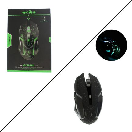 Weibo WB-911 Ασύρματο Gaming Ποντίκι Μαύρο - Image 2
