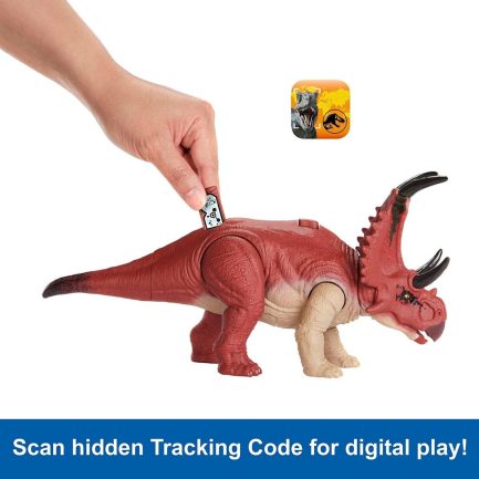 Mattel Jurassic World Dino Trackers: Wild Roar - Diabloceratops (HLP16) - Image 5