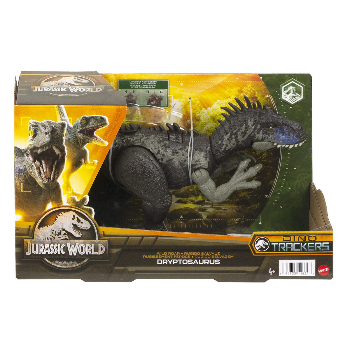 Mattel Jurassic World Dino Trackers: Wild Roar - Dryptosaurus (HLP15)