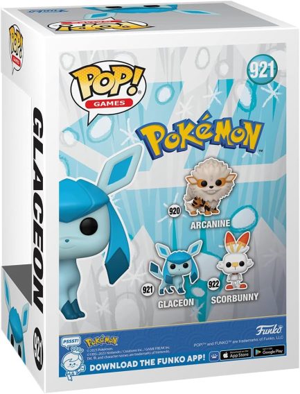 Funko Pop! Games: Pokemon - Glaceon #921 Vinyl Figure (889698690805) - Image 4