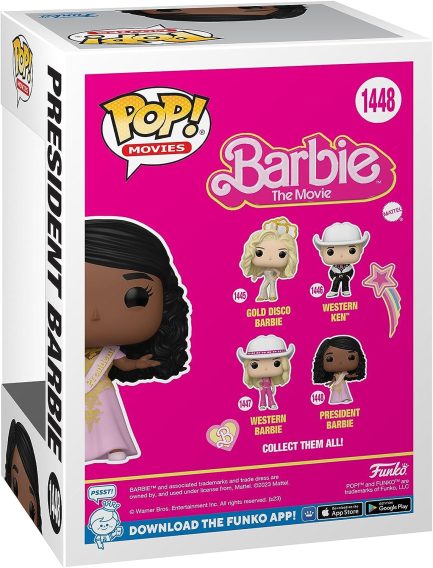 Funko Pop! Movies: Barbie The Movie - President Barbie #1448 Vinyl Figure (889698726382) - Image 4
