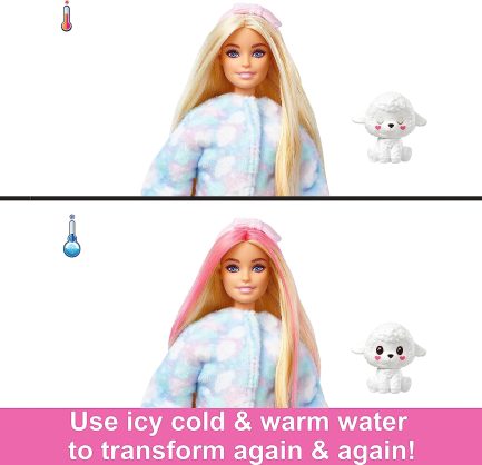 Παιχνιδολαμπάδα Mattel Barbie: Cutie Reveal - Προβατάκι (HKR03) - Image 4