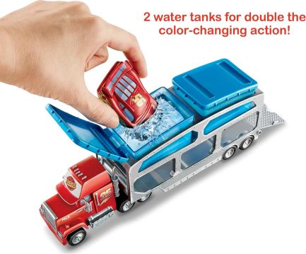 Mattel Σετ Φορτηγό Disney Cars Color Changers Ice Racers, Mack Dip & Dunk Trailer για 4+ Ετών (CKD34) - Image 4