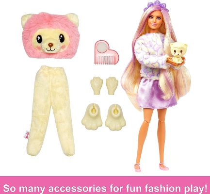 Παιχνιδολαμπάδα Mattel Barbie: Cutie Reveal - Λιονταράκι (HKR06) - Image 5