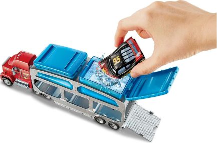 Mattel Σετ Φορτηγό Disney Cars Color Changers Ice Racers, Mack Dip & Dunk Trailer για 4+ Ετών (CKD34) - Image 5