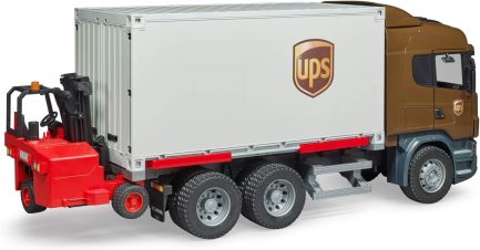 Bruder Σετ Φορτηγό Scania R-Series UPS Logistics Με Κλαρκ για 3+ Ετών (BR003581) - Image 7
