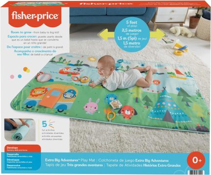 Παιχνιδολαμπάδα Fisher-Price Κατασκήνωση Μεγάλο Πάπλωμα Δραστηριοτήτων (GXR53) - Image 7