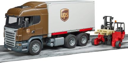 Bruder Σετ Φορτηγό Scania R-Series UPS Logistics Με Κλαρκ για 3+ Ετών (BR003581) - Image 8
