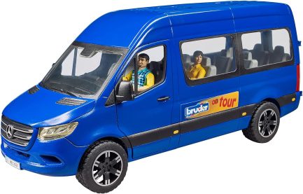 Bruder Φορτηγάκι Mercedes Benz sprinter επιβατικό με οδηγό και επιβάτη (#02670) (BR002670) - Image 2