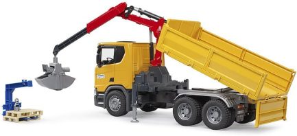 Bruder Χωματουργικό Scania Super 560R με γερανό & 2 παλέτες (BR003551) - Image 2