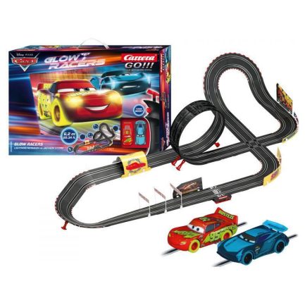 Carrera GO!!! SET: Disney Cars - Glow Racers Lightning McQueen VS Jackson Storm - Battery Operated (20063521) - Image 2