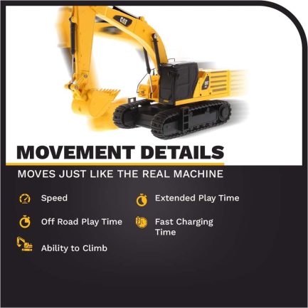 Carrera CAT R/C Car: 336 Excavator (B/O) Εκσκαφέας - 1:35 (37023001) - Image 4
